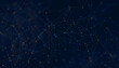 © Abduls - Abstract Digital Network Background with Glowing Blue Orange Connections for AI Big Data and Technology