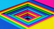 © Yasotaro - Textura abstrata vibrante com formas tridimensionais em camadas, criando ilusão de ótica e profundidade em cores intensas, neon e radiantes, textura, profundidade, criativo