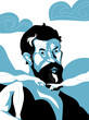 © Mario Breda - Vector Portrait of Michelangelo Buonarroti, Famous  Italian artistic genius of the 16th renaissance century