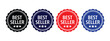 © MD. ARIF ISLAM - Best seller badge icons featuring colorful product labels with stars and ribbon symbols in clean minimalist vector graphics for ecommerce, retail promotions, packaging, and marketing campaigns.