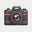 © Waleed - Minimalist Camera flat design icon vector