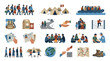 © Imsuniyah - Refugee Crisis Support Icons: Camp, Aid, Travel, Medical, Community, Family