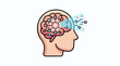 © fefe - Stylized head profile with abstract digital network in brain