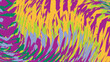 © Tusaar - Swirling motion effect with abstract geometric fragments in lime yellow and purple hues on neutral surface for creative digital art wallpaper.