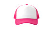 © LENSORIA - Pink and white trucker hat isolated on transparent background