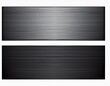 © Veneta - divider double thick black horizontal line isolated on white background