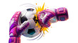 © munhamirstore - Goalkeeper Gloves Punching Soccer Ball with Impact Effect