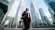© BlackBridge Media - Professional Woman Standing in Downtown Business District