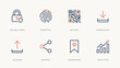 © muse - Mobile app interface security and navigation icons – Suitable for user verification guides, secure login portals, or tech.