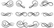 © Imran - Calligraphic swirl floral ornaments. Modern swirling flourishes
