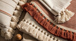 © ACHFANDI - Decorative Tassels Adorning Textured Textiles