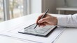 © SpiceWok Studios - Architect using digital stylus on tablet device