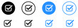 © graphixecho - checkbox checkmark icon set vector