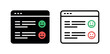 © liubomir118809 - Online Feedback and Customer Satisfaction Browser Icon