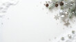© arthomework - Christmas pine branches with ornaments and pinecones in a festive border