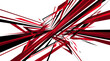 © Ting - Abstract Geometric Explosion of Red Lines