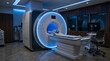 © dian - Modern MRI Scanner in Medical Diagnostic Room with Blue Lights