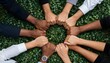 © Tahubulat - Business professionals holding hands together, showcasing solidarity for Black entrepreneurship and support for Black businesses