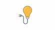 © Pekalongan - An illuminated light bulb connected to an electrical plug