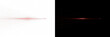 © PNG - Abstract red light speed effect with glowing horizontal motion lines. Digital flare, lens streak and velocity rays on white background for futuristic tech motion graphics, branding