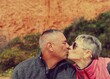 © AndreaMonica - Selfies of a couple in love, travelers, enthusiastic, happy, lovers of travel and discovering new places. Happy to travel, married and also friends. Smiling, kissing and visiting new places in Spain.