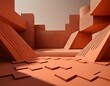 © Amy - terracotta geometric shadows