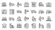 © Ariestia - Logistics and Warehouse Management Line Icon Set for Supply Chain and Delivery Services