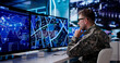 © Andrey Popov - Military Commander Uses Computer And Map
