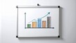 © Kopihijau - Hand drawn business growth bar chart and arrow on a presentation whiteboard