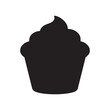 © Taufikur - Cupcake glyph icon Vector isolated illustration