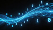 © ascani - Abstract digital wave with binary code