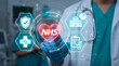 © Mayla - National Health Service (NHS) Concept. Medical Care Insurance Public Department. New