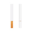 © Pixiphix - Realistic Cigarette Collection with White and Brown Filters Isolated on White Background Vector Illustration