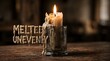 © SubaDesigns - A burning candle with wax dripping to form the words Melted Unevenly, symbolizing personal burnout, emotional instability, and the unbalanced pressures of modern life