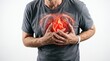 © Moh - Man Suffering from Heart Attack Chest Pain
