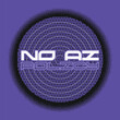 © marisamanee - White Retrofuturistic Text of 'No AI Policy' in Purple Outline placed on Half Tone and Pixelated Circle in Black and Purple Background, Grunge Bold Style Poster