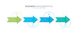 © GHDcreativedesigner - Arrow process infographic with four steps and icons. Horizontal business timeline template for presentation slide. Presentation, Timeline, Workflow, Marketing and Strategy. Vector illustration.