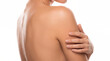 © MastersedZ - Naked back bare shoulder human skin spa skincare body care nude adult woman hand arm back shoulder beauty wellness hygiene