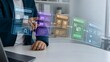 © MarufIslam - Digital commerce interface a futuristic view of online shopping and user experience