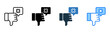 © galangfr - Disapproval icon multiple style vector illustration