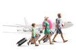 © Ljupco Smokovski - Family with suitcases going on a summer holiday and traveling by plane