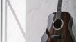 © BlackBridge Media - Acoustic Guitar on Marble Wall Background