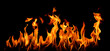 © DawStar - abstract fire flame isolated black background. fire effect