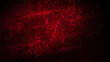 © Natheepong - background vignette horror red and black; scratched and grunge, abstract texture background scary and scratch red and black