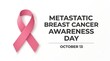 © AKIBUN - Metastatic breast cancer awareness day event graphic with awareness, metastatic
