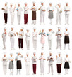 © New Africa - Head chef. Collection of portraits on white background