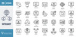 © Control New - Intranet icon set. including network, portal, access, internal, team, connect, collaborate, communication, and more. outline icon set. vector illustration with editable stroke