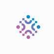 © BayuPandu - Letter C abstract logo design with family combination in colorful design.