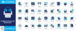 © Vactory_Icons - Cryptocurrency and Blockchain icon set featuring bitcoin, crypto wallet, mining, token trading, NFT, and decentralized exchange. Solid vector design