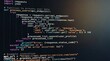 © Ethan - Close up of computer screen displaying Python programming code script for processing user data API requests using JSON library, software development and coding workflow concept ...